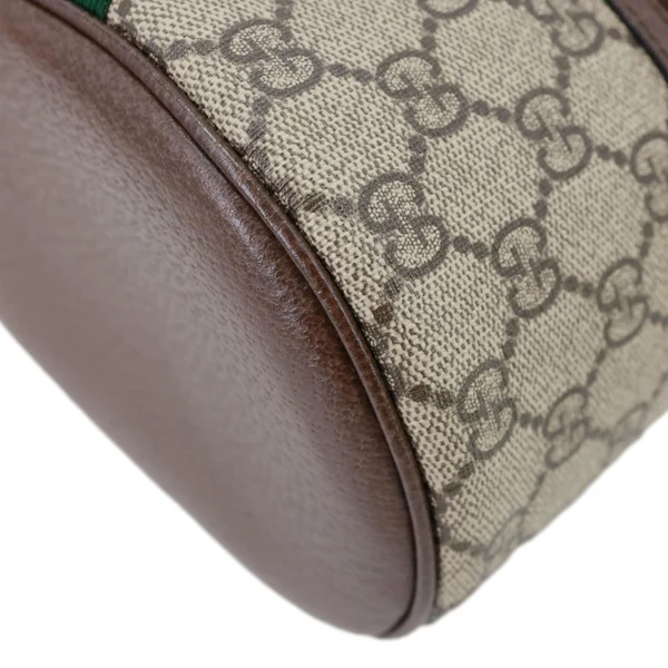 Gucci Ophidia Web GG Supreme Canvas Vanity Case Beige 627463