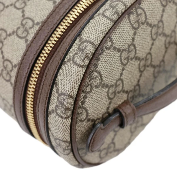 Gucci Ophidia Web GG Supreme Canvas Vanity Case Beige 627463