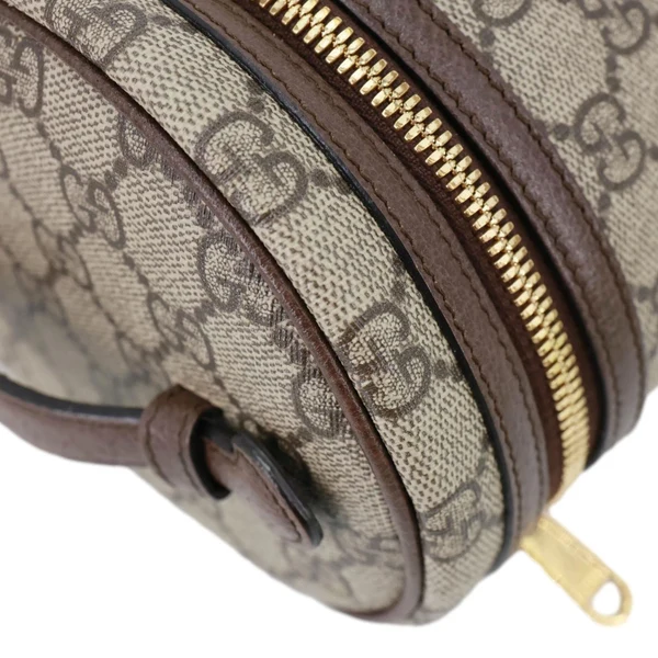 Gucci Ophidia Web GG Supreme Canvas Vanity Case Beige 627463