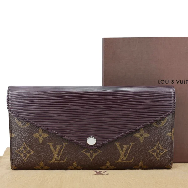 LOUIS VUITTON Marie-Lou Epi Monogram Canvas Wallet Brown