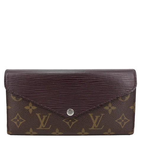 LOUIS VUITTON Marie-Lou Epi Monogram Canvas Wallet Brown
