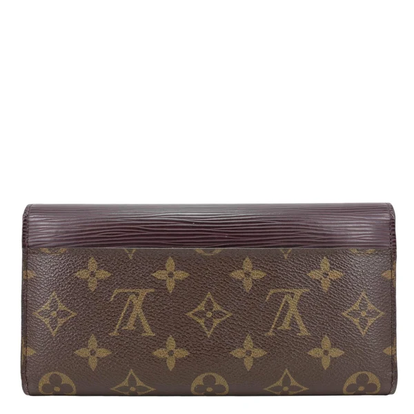 LOUIS VUITTON Marie-Lou Epi Monogram Canvas Wallet Brown
