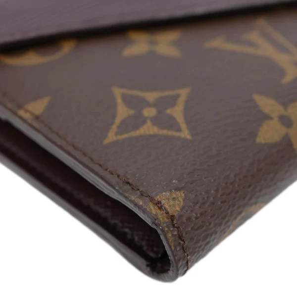 LOUIS VUITTON Marie-Lou Epi Monogram Canvas Wallet Brown