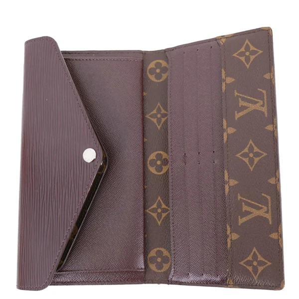 LOUIS VUITTON Marie-Lou Epi Monogram Canvas Wallet Brown
