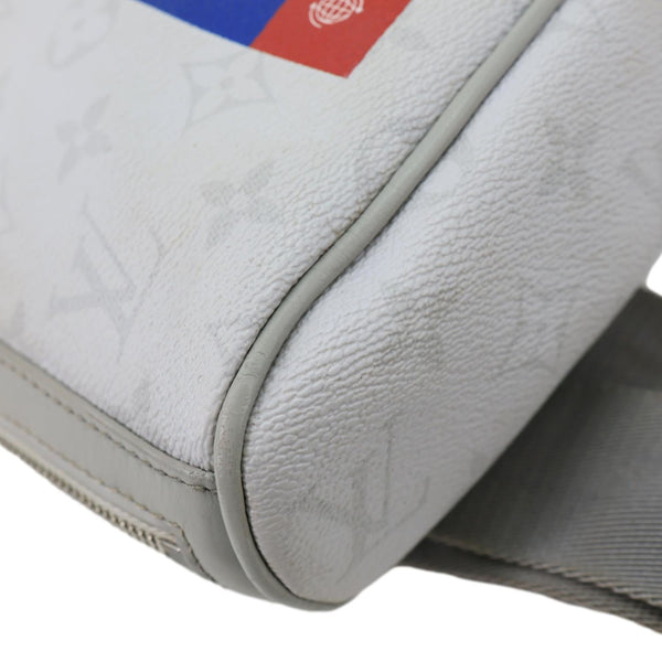 LOUIS VUITTON Chalk Sling Monogram Canvas Crossbody Bag Grey