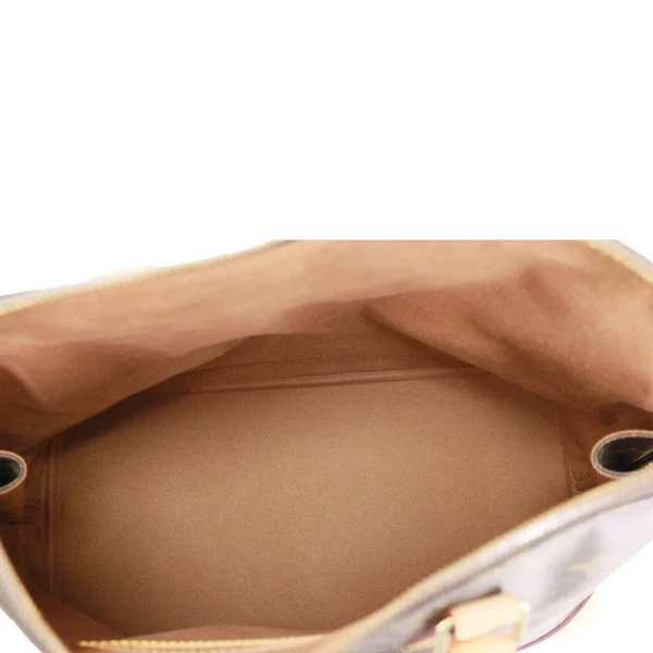 LOUIS VUITTON Alma PM Monogram Canvas Satchel Bag Brown