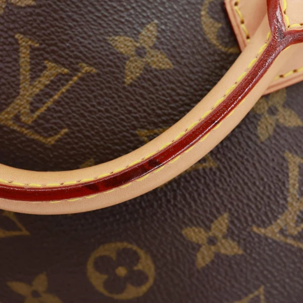 LOUIS VUITTON Alma PM Monogram Canvas Satchel Bag Brown