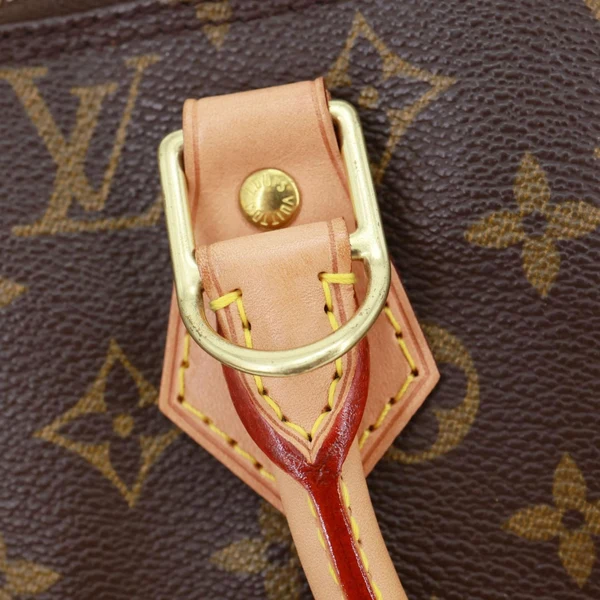 LOUIS VUITTON Alma PM Monogram Canvas Satchel Bag Brown