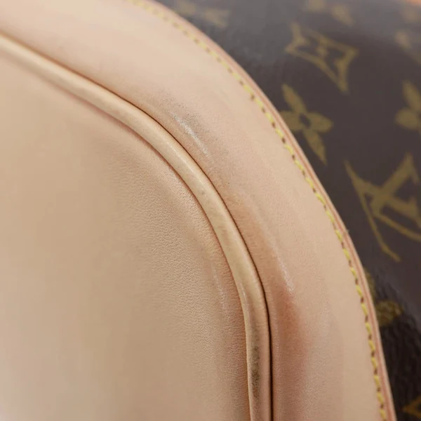 LOUIS VUITTON Alma PM Monogram Canvas Satchel Bag Brown