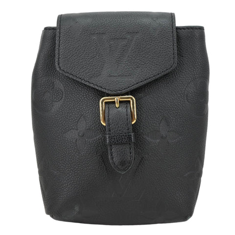 LOUIS VUITTON Tiny Monogram Empreinte Leather Backpack Black