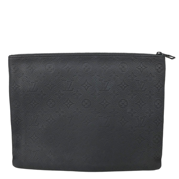 LOUIS VUITTON LV Friends A4 Monogram Taurillon Leather Pouch Black