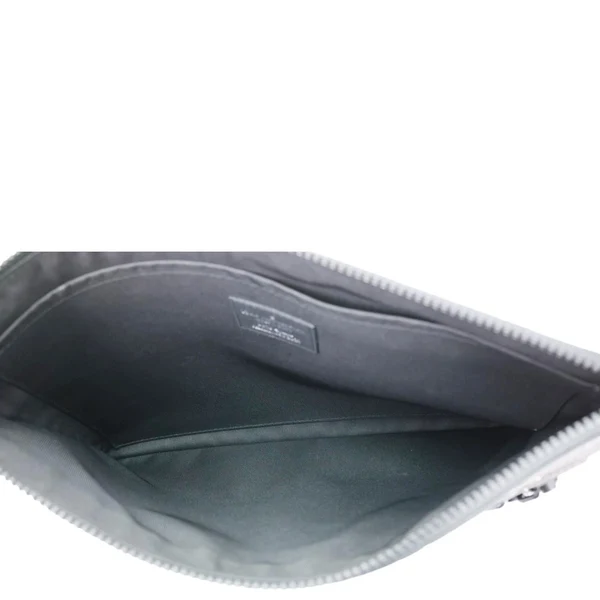 LOUIS VUITTON LV Friends A4 Monogram Taurillon Leather Pouch Black