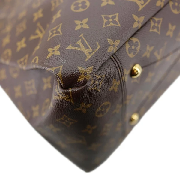 LOUIS VUITTON Artsy MM Monogram Canvas Hobo Bag Brown