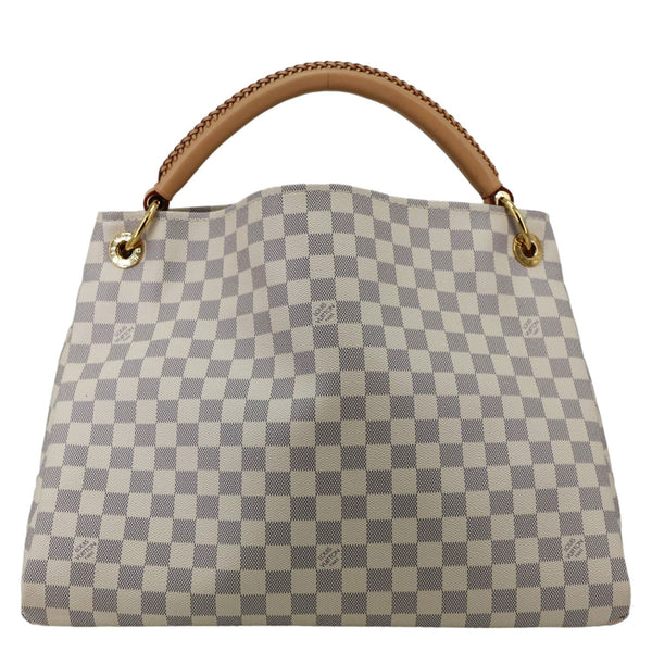 LOUIS VUITTON Artsy MM Damier Azur Hobo Bag White