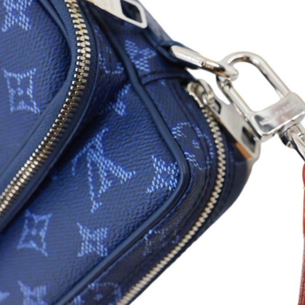 LOUIS VUITTON Nil Monogram Heritage Canvas Shoulder Bag Blue