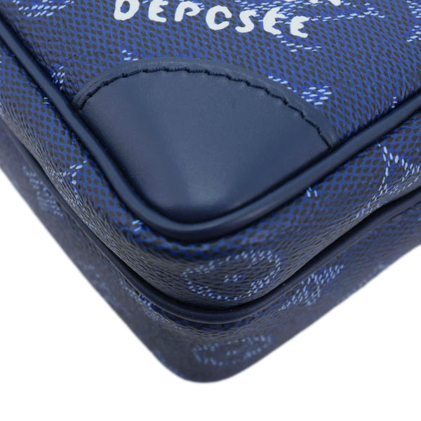 LOUIS VUITTON Nil Monogram Heritage Canvas Shoulder Bag Blue
