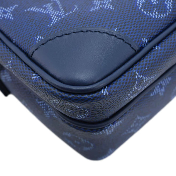LOUIS VUITTON Nil Monogram Heritage Canvas Shoulder Bag Blue