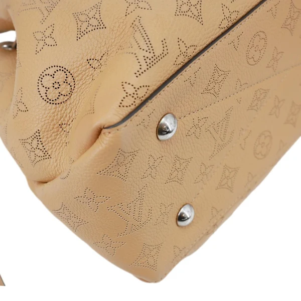 LOUIS VUITTON Bella Mahina Leather Tote Bag Brown
