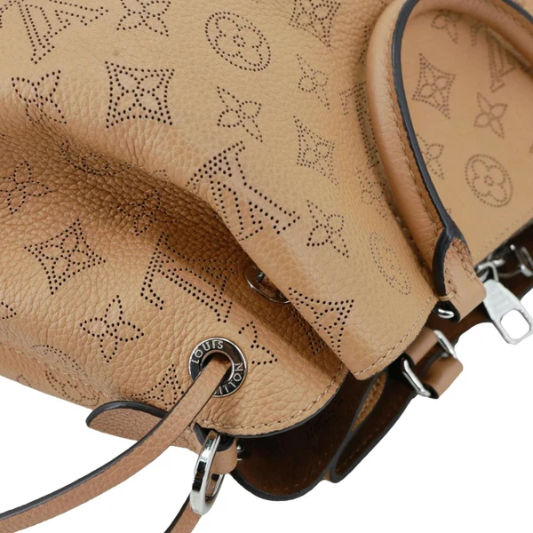 LOUIS VUITTON Bella Mahina Leather Tote Bag Brown