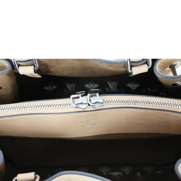LOUIS VUITTON Bella Mahina Leather Tote Bag Brown