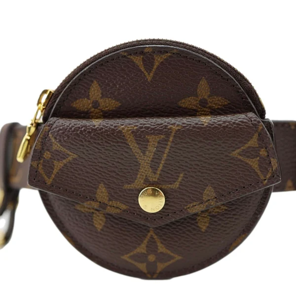 LOUIS VUITTON Daily Multi Pocket Monogram Canvas Belt Size 90/36 Brown