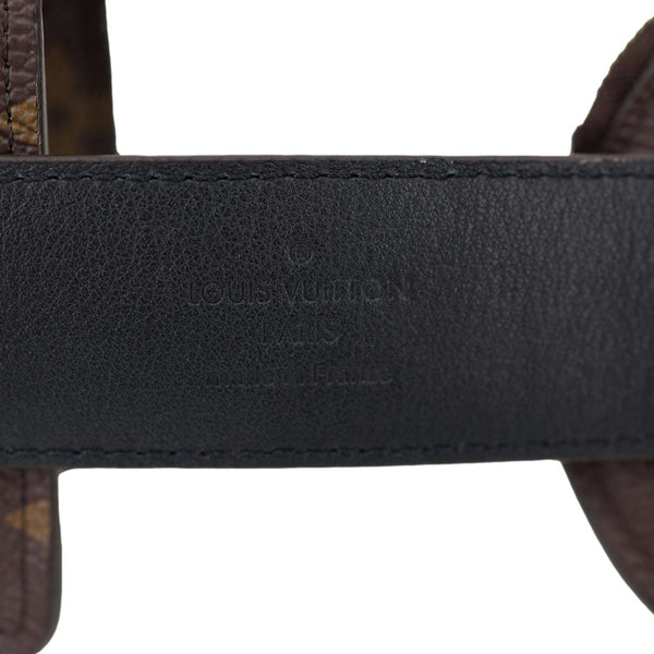 LOUIS VUITTON Daily Multi Pocket Monogram Canvas Belt Size 90/36 Brown