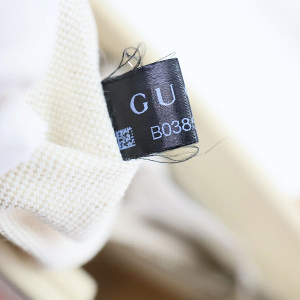 GUCCI Interlocking GG Canvas Web Satchel Bag White 701737