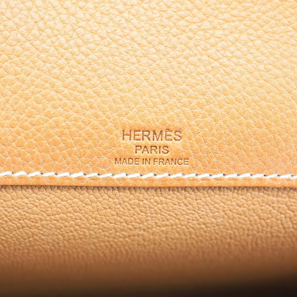 HERMES Kelly Depeches 25 Togo Calfskin Leather Pouch Brown