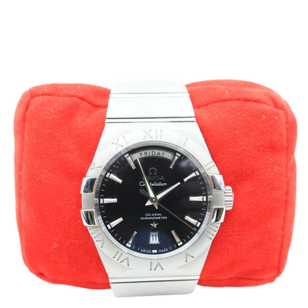 OMEGA Constellation Co-Axial Cal.8602 Chronometer Automatic SS Watch Black Dial 38MM