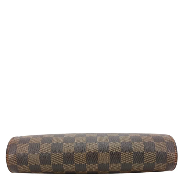 LOUIS VUITTON Saint Louis Damier Ebene Pochette Clutch Bag Brown