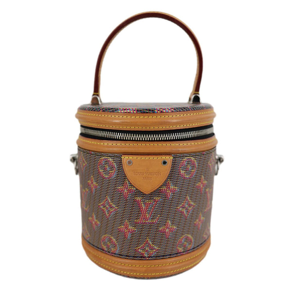 LOUIS VUITTON Cannes LV Pop Canvas Shoulder Bag Brown