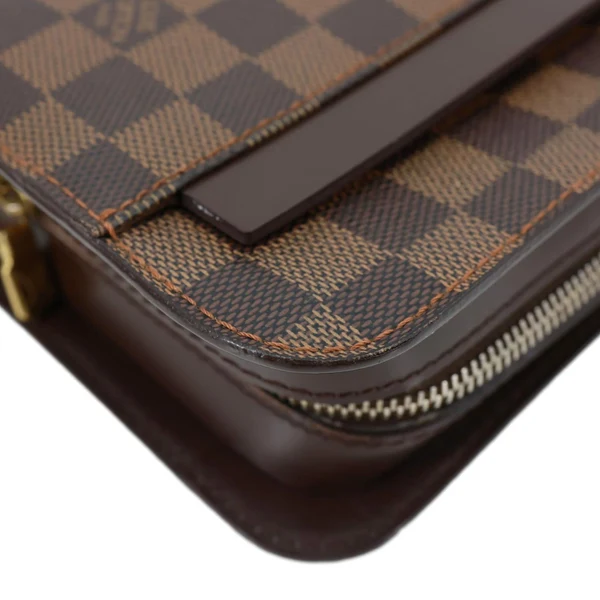 LOUIS VUITTON Saint Louis Damier Ebene Pochette Clutch Bag Brown