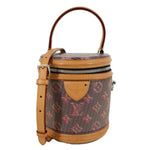LOUIS VUITTON Cannes LV Pop Canvas Shoulder Bag Brown