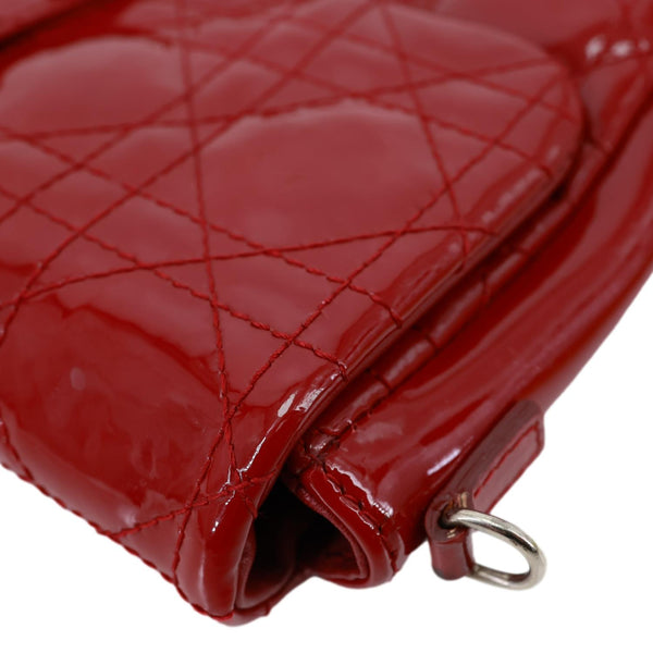 CHRISTIAN DIOR Miss Dior Promenade Cannage Quilted Leather Crossbody Bag Red