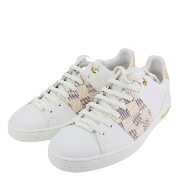 LOUIS VUITTON Frontrow Damier Azur Sneakers White Size 37
