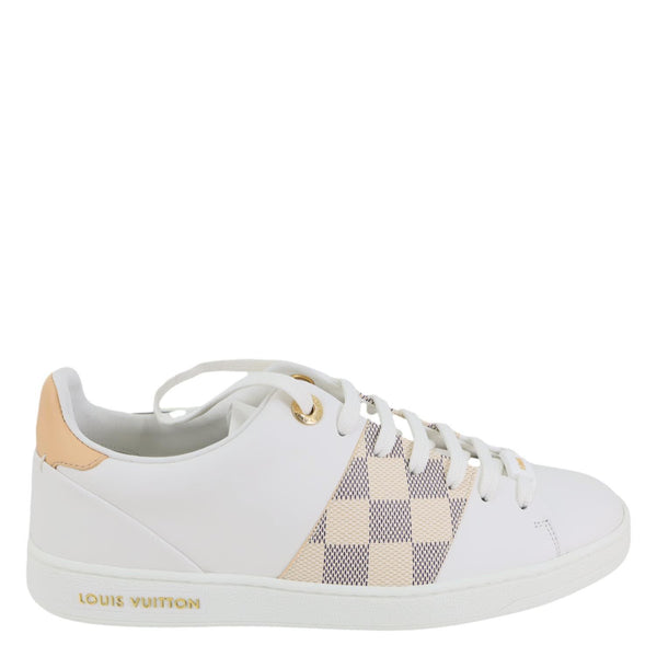 LOUIS VUITTON Frontrow Damier Azur Sneakers White Size 37