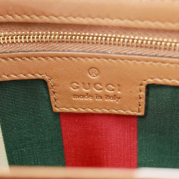 GUCCI GG Emblem Monogram Canvas Wallet With Strap Beige 820688