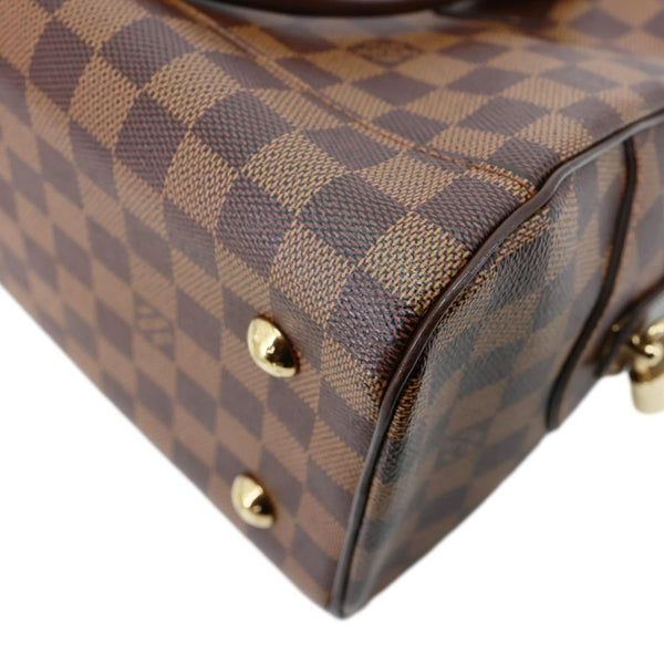 LOUIS VUITTON Duomo Damier Ebene Satchel Bag Brown