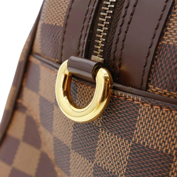 LOUIS VUITTON Duomo Damier Ebene Satchel Bag Brown