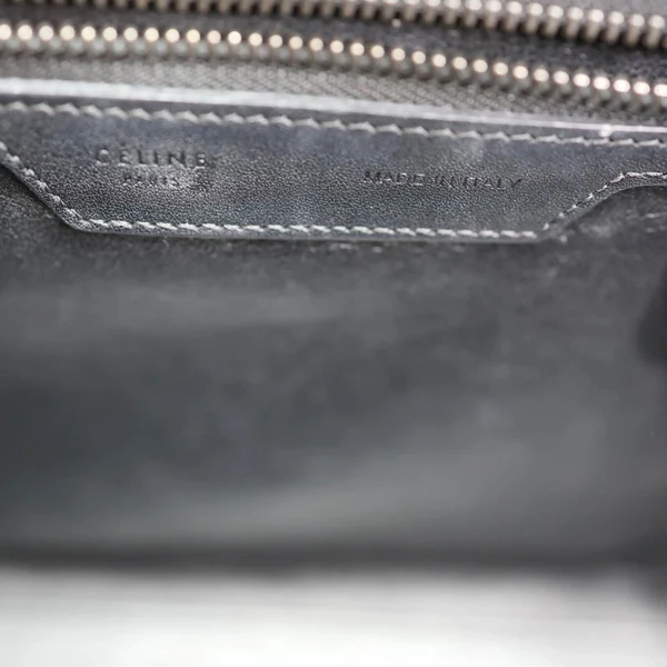 CELINE Micro Luggage Calfskin Leather Tote Bag Tri-Color