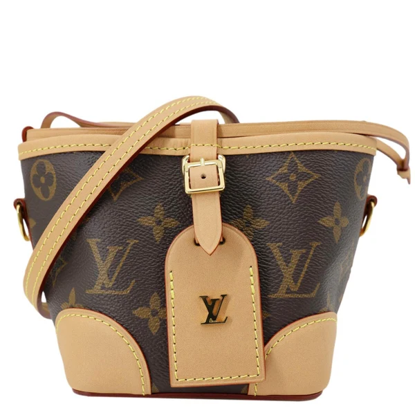 LOUIS VUITTON Noe Purse Monogram Canvas Crossbody Bag Brown