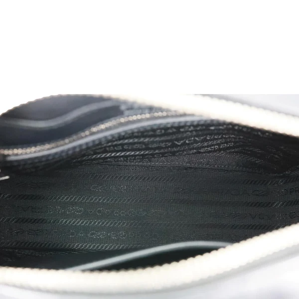 PRADA City Racing Logo Bandoliera Calf Leather Crossbody Bag Black