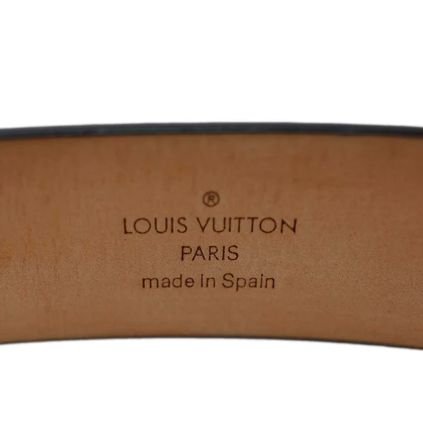 LOUIS VUITTON LV Initiales Leather Belt Size 85/34 Black