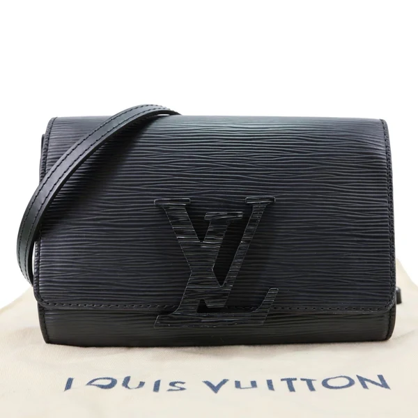 LOUIS VUITTON Louise PM Epi Leather Crossbody Bag Black