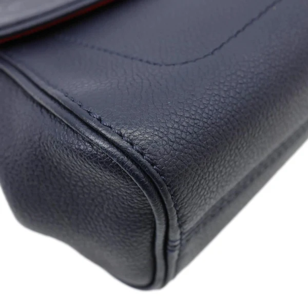 LOUIS VUITTON Saint Germain PM Monogram Empreinte Leather Shoulder Bag Navy Blue