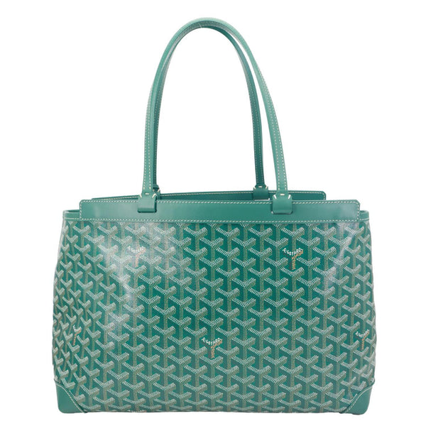 Goyard Bellechasse Small Goyardine Canvas Shoulder Bag Green