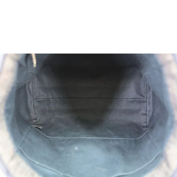 CHANEL Deauville Medium Denim Tote Bag Navy Blue