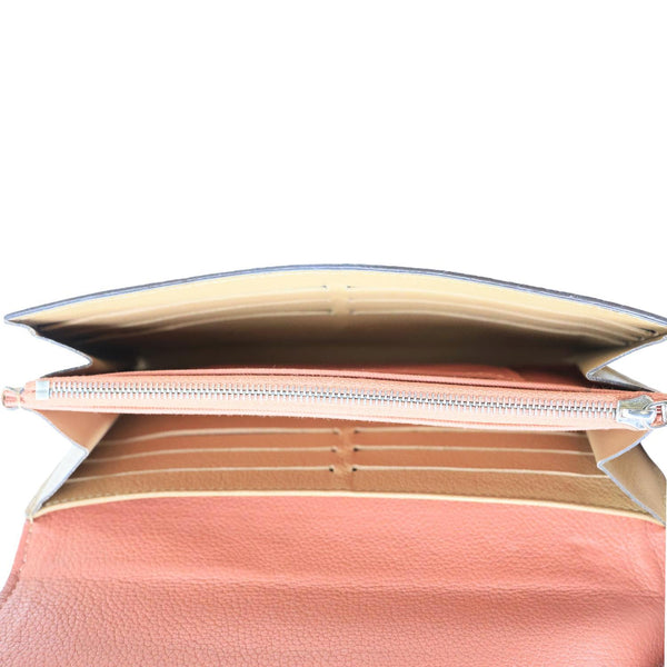 LOUIS VUITTON Lockme II Calfskin Leather Wallet Pink