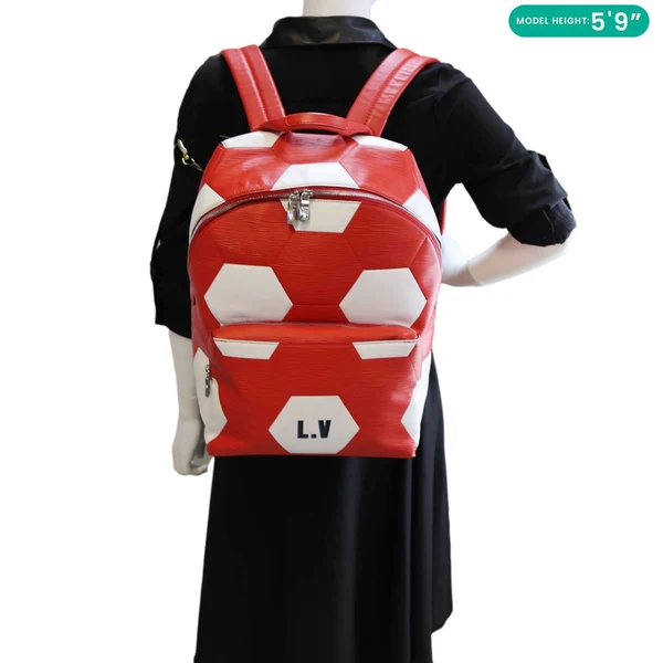 LOUIS VUITTON World Cup Apollo Epi Leather Backpack Red
