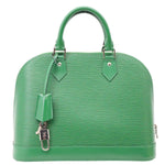 LOUIS VUITTON Alma PM Epi Leather Satchel Bag Green